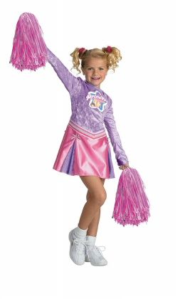 DISNEY Princess Cheerleader Child Costume Size 4 6x  