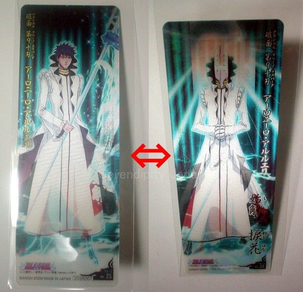 BLEACH Anime Aaroniero Kaien Bookmark Changing #6th  