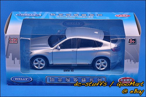 Welly 124 BMW X6 Diecast Model Car SILVER  