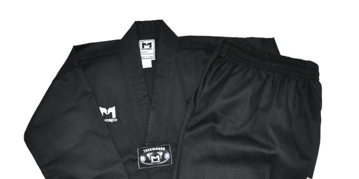 Korea Tae Kwon Do BLACK uniform 100~190 size MOOSPO