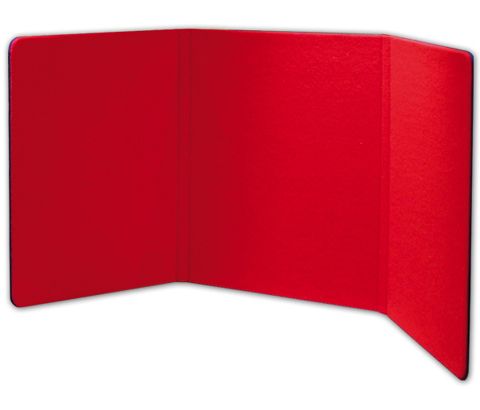 FOOT WIDE TABLETOP 3 FOLD PANEL RED/BLACK COLOR  