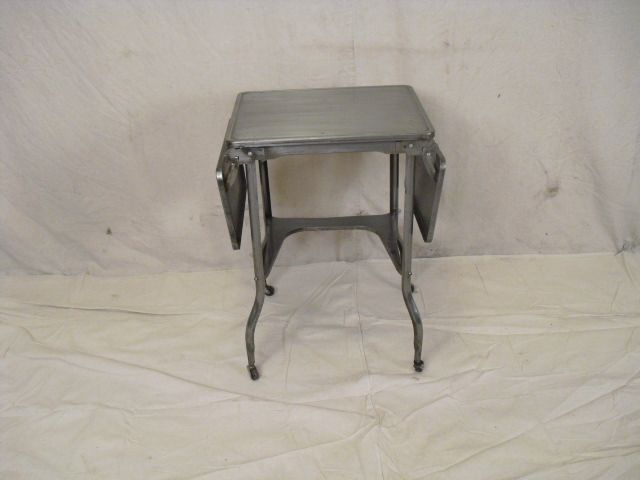 Rolling Metal Typewriter Table (0285)*  