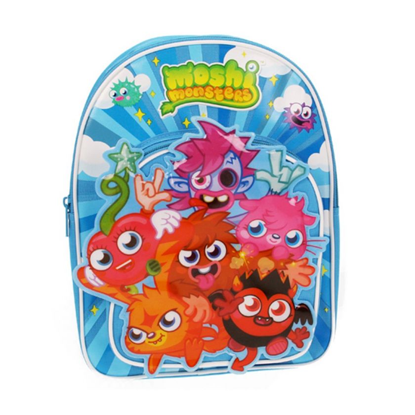 MOSHI MONSTERS 3D RUCKSACK BACKPACK SCHOOL BAG NEW  