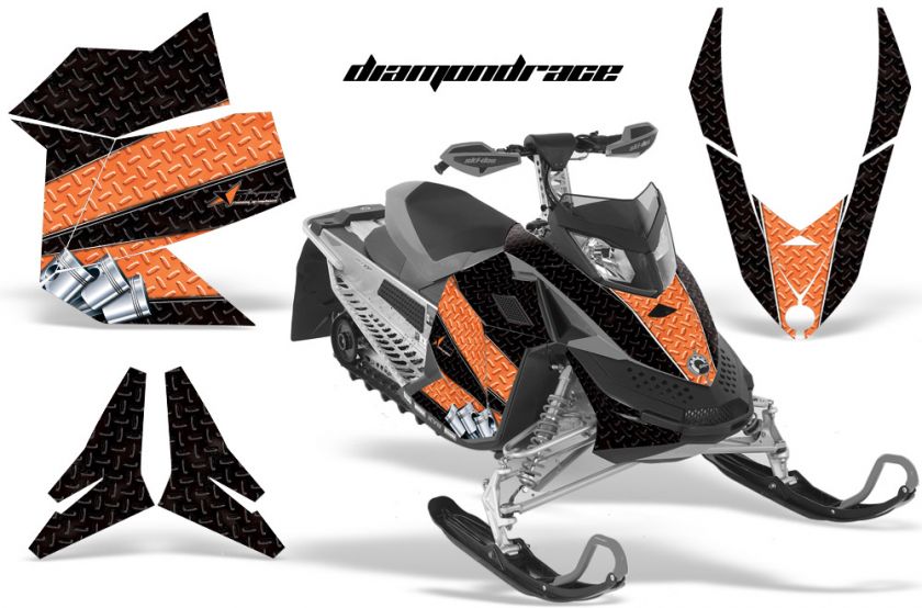 AMR RACING SLED WRAP MX Z RENEGADE GRAPHIC KIT FREERIDE SKIDOO REV XP 