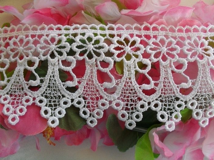   VENISE ~ OPEN FLORAL LACE ~ LOVELY 3 1/4 Trim Edging, Bridal~  