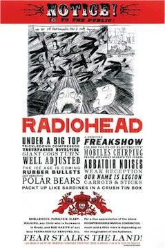 MUSIC POSTER 3 SET ~ RADIOHEAD OK COMPUTER SUBURBIA LOT  