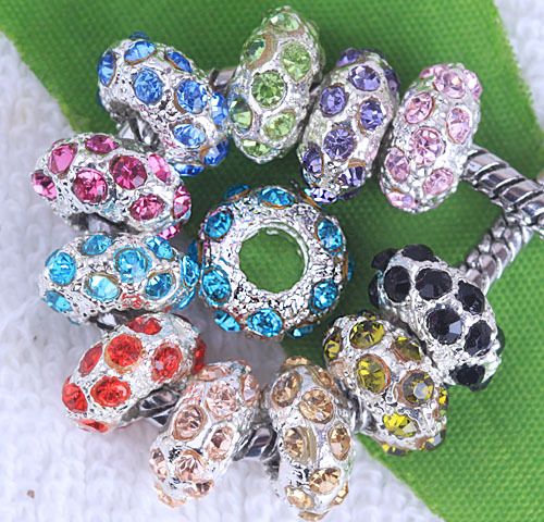 30 Spacer Charm Bead European Fit Bracelet AB070  