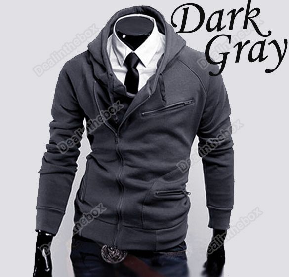 New Mens Stylish Slim Fit Hoodies Jackets Sweaterhoodies Men Coats 4 