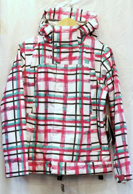 WOMENS DC DATA SNOWBOARD JACKET SMALL 2012 CRAZY PINK PLAID  