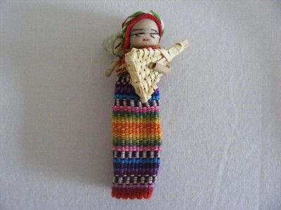 GUATEMALAN WORRY DOLLS   FAIR TRADE  LARGE DOLL MAGNET  