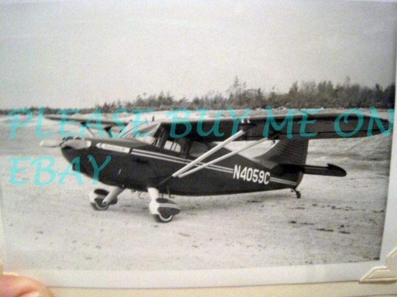 1950s 60s Vintage Plane Photo a118 PIPER STINSON 108  