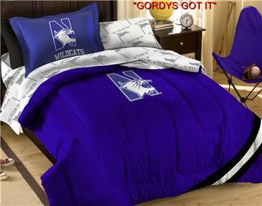 COLLEGE TWIN COMFORTER BED SET *MORE TEAMS* *5 PIECE*  