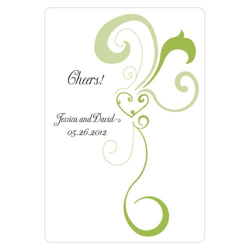 40cts Wedding Personalized / Customized Wine Or Champagne Bottle Label 