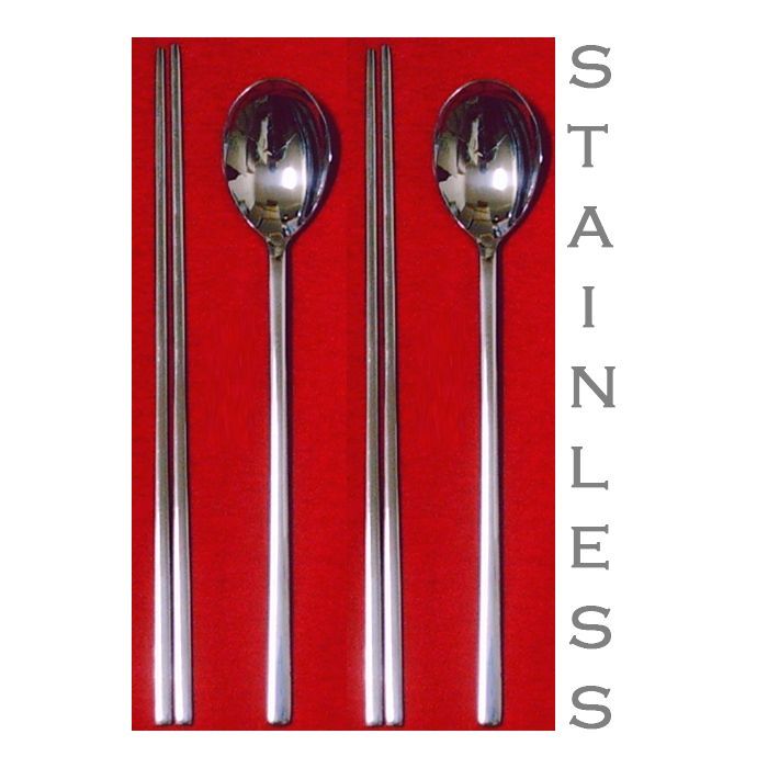 New Korean Lunch Dinner Kitchen Stainless Steel Plain Spoons 