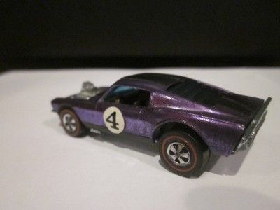 HOT WHEELS SPOILERS Vintage 1971 MUSTANG BOSS HOSS Red Line Purple w 