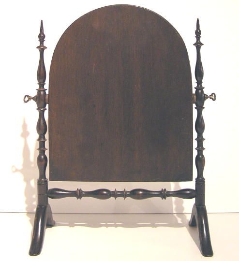 Antique Federal Cheval Tabletop Vanity Shaving Mirror  