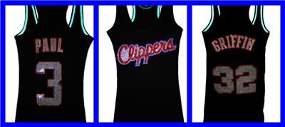   Angeles LA Clippers Chris Paul or Blake Griffin Bling Sparkle Jersey