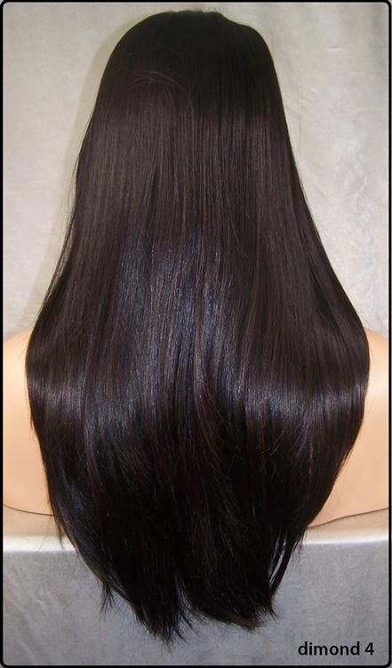 Dark Brown #4 Premium Lace Front Wig Iron Safe Heat OK Futura 