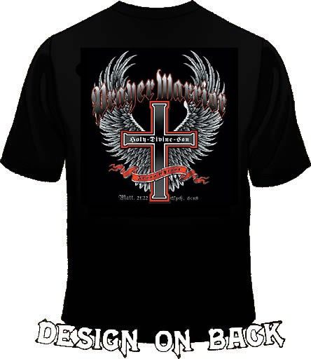 Prayer Warrior Christian Biker Back Design T Shirt S 6x  