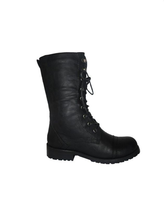 Nature Breeze Lug 11 Color Black Style Combat Boot  