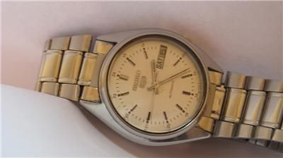 Mens Seiko Automatic SS Date/Day 7009 6000 Caliber Japan  