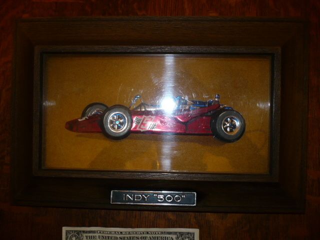 VINTAGE #5 RACE CAR INDY 500 DISPLAY WALL HANGING  