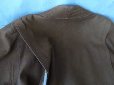 Fab Mod Vtg 70s/80s Sibylle Lyn Canada Embossed Snakeskin Leather Coat 