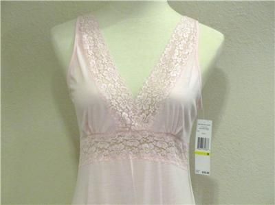 NWT JONES NEW YORK INTIMATES NIGHTGOWN / PAJAMA / SLEEPWEAR PINK LACE 