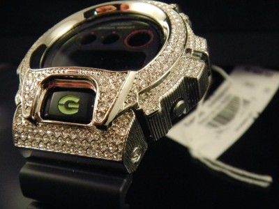 Shock Iced out Diamond look Shell bezel Watch DW6900 series 