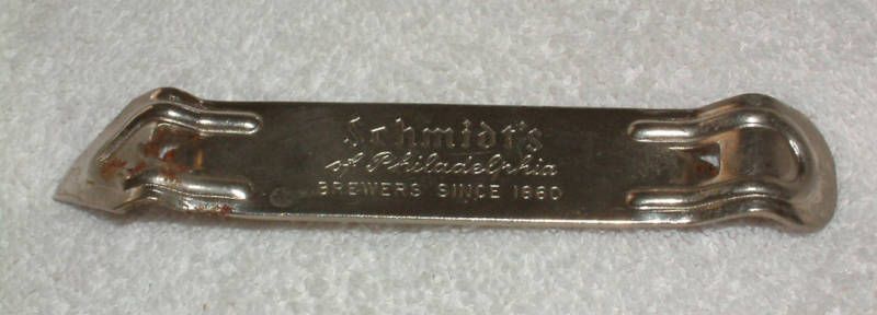 Vintage can and bottle opener Schmidts of Philadelphia  