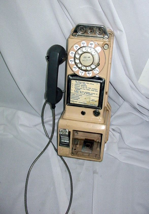 VINTAGE Coin Operated WALL Pay PHONE Telephone Western Electric Old 