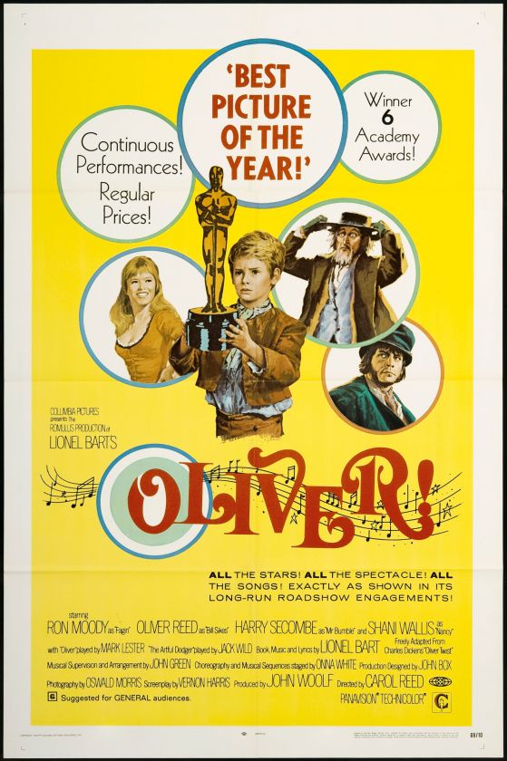 Oliver 1969 Original U.S. One Sheet Movie Poster  