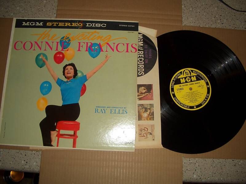 THE EXCITING CONNIE FRANCIS LP FEMALE VOCALIST POP RARE  