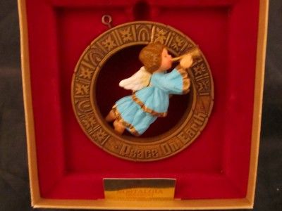 Hallmark 1977 Peace on Earth Tree Trimmer Christmas Ornament In Box 