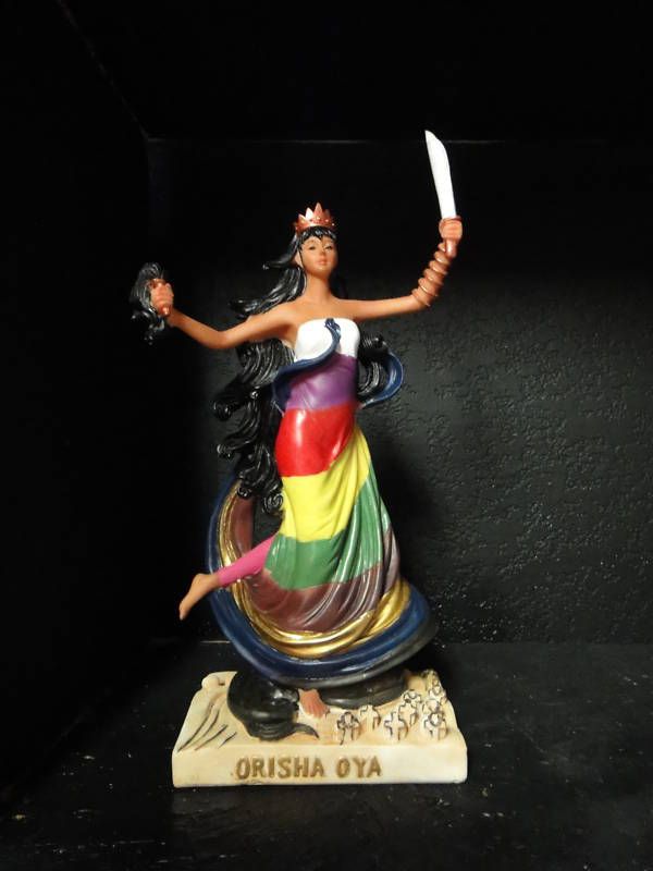 Orisha OYA AFRICAN IANCA YANSA SANTERIA STATUE 13 CUBA  