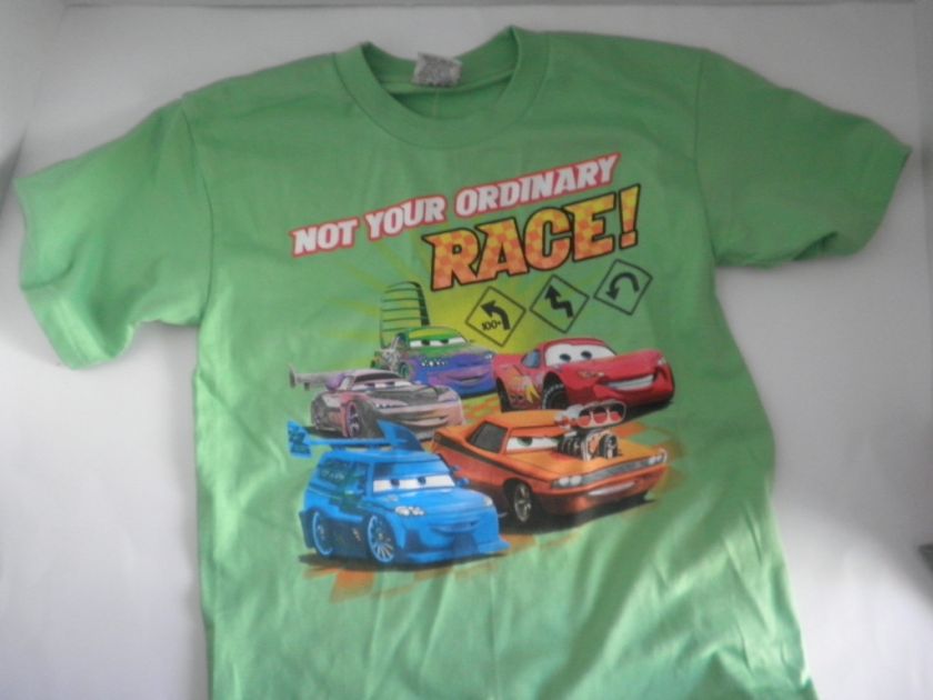 CYGNUS BOYS T SHIRT   RACING CAR  GREEN   7  