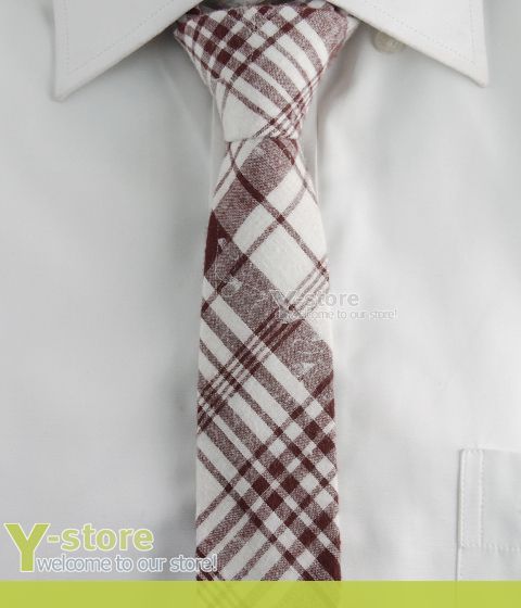 New Mens Punk Emo Necktie Skinny Slim Narrow 2 Tie  