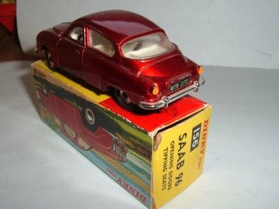 DINKY TOYS SAAB 96 CLEAN ORIGINAL & BOXED *SEE PHOTOS*  