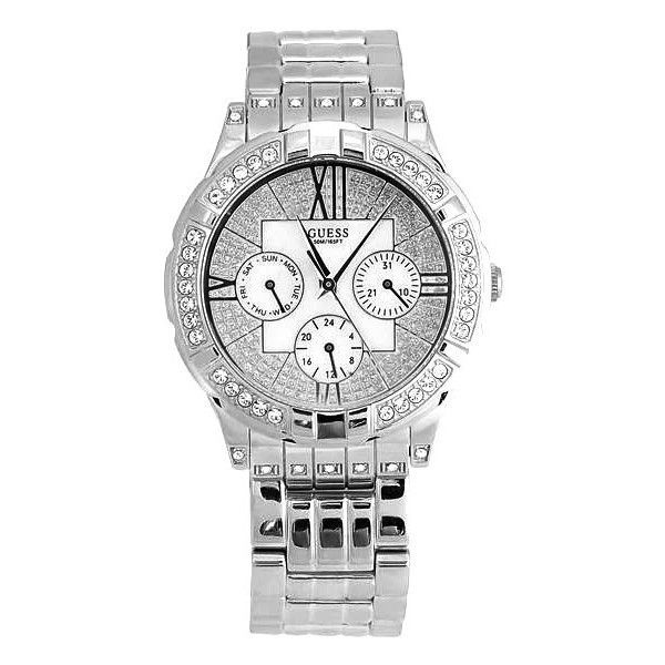 GUESS SILVER ROMAN HOLIDAY MOP WATCH G12579L  