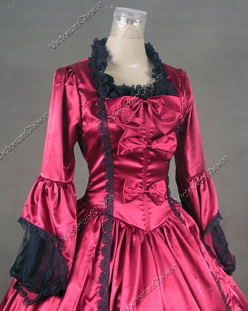 Marie Antoinette Victorian Dress Wedding Gown 147 M  