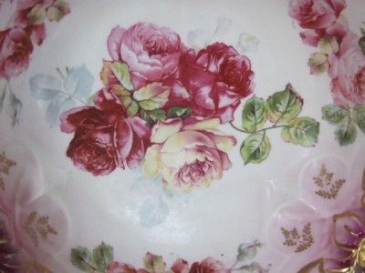 1910 IPF Ilmenau Porcelain Factory Rose Decorated Bowl  