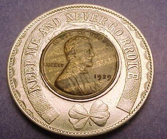 Encased Cent 1929 P UNC Reading Pa Pomeroys Nice, Nice (p2116)  