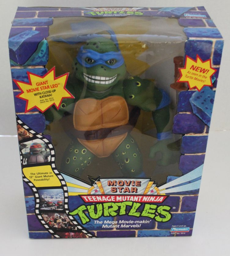 TMNT 13 MOVIE STAR LEO TEENAGE MUTANT NINJA TURTLES MIB UNOPENED 