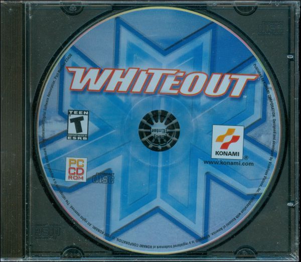 Whiteout snowmobile racing from Konami Corp age 13 up Windows 98 ME 