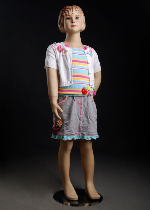 FEET 8 INCHES TALL 232225 CHILD GIRL FIBERGLASS MANNEQUIN (KW3 