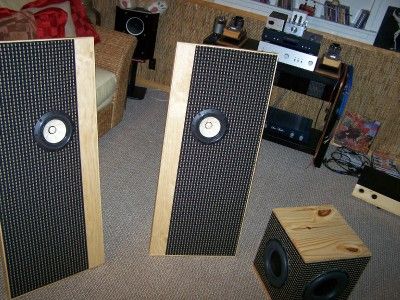 FOSTEX / O.B Beautiful open baffle with matching subwoofer  