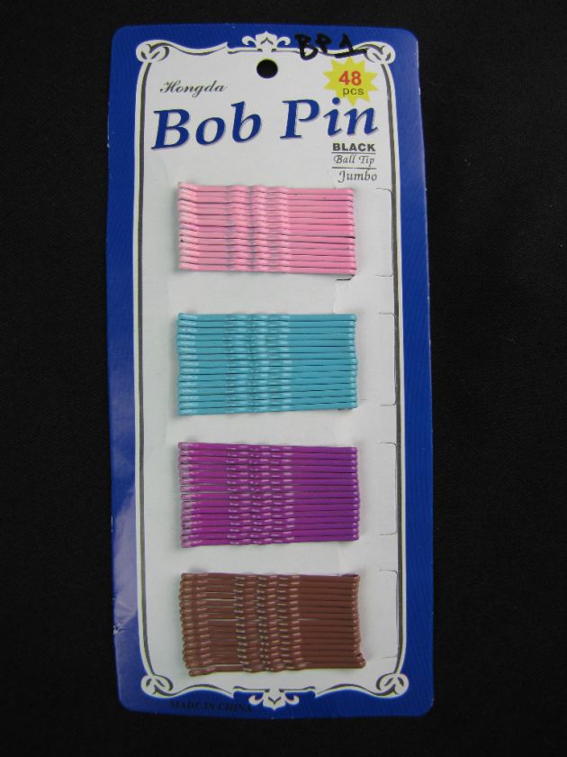 48 pc. Metal 2in. Colored Bobby pins NWT (BP1)  