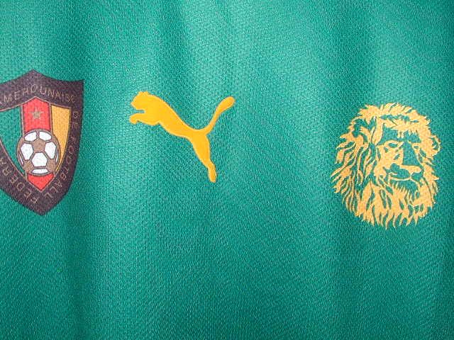 RARE Puma Cameroon Soccer Team 2002 Sleeveless Home Jersey Banned by 