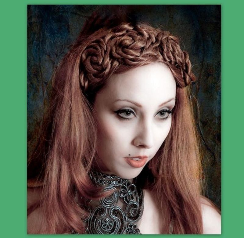 Renaissance rosette wig headband custom 20 + colors  