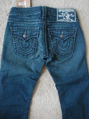 NWT True Religion Billy Super T Jeans Del Mar Medium  